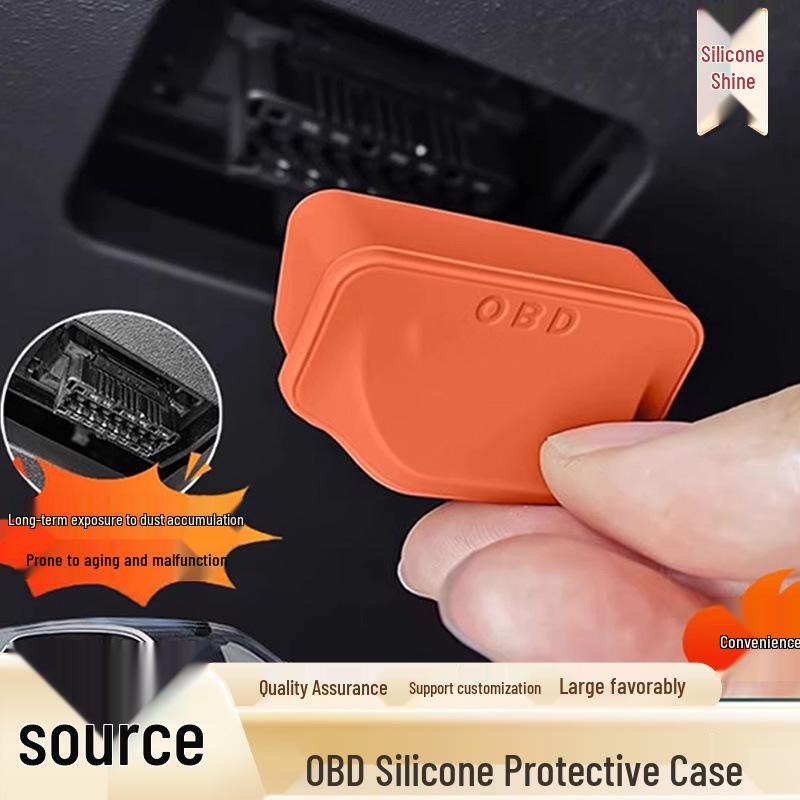 Mercedes-Benz OBD Interface Silicone Cover: Waterproof Protector for GLC300L, C-Class, E-Class Interior Diagnostic Port.