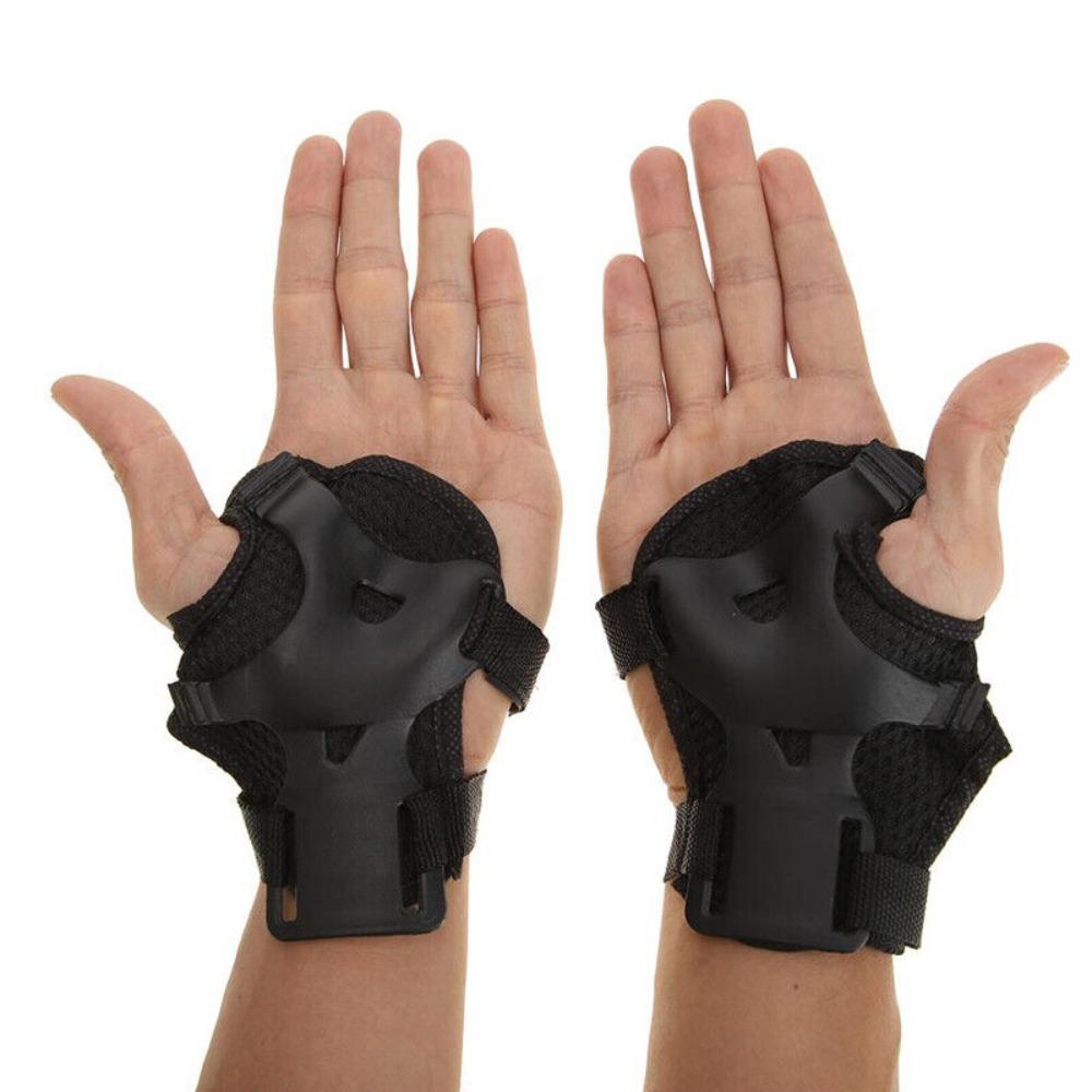 6 шт./компл., налокотник, запястье, наколенник, комплект защитного снаряжения, прочный пластиковый полиэтиленовый корпус, защитное снаряжение для уличного скейтбординга, роликовых велосипедов, велосипеда