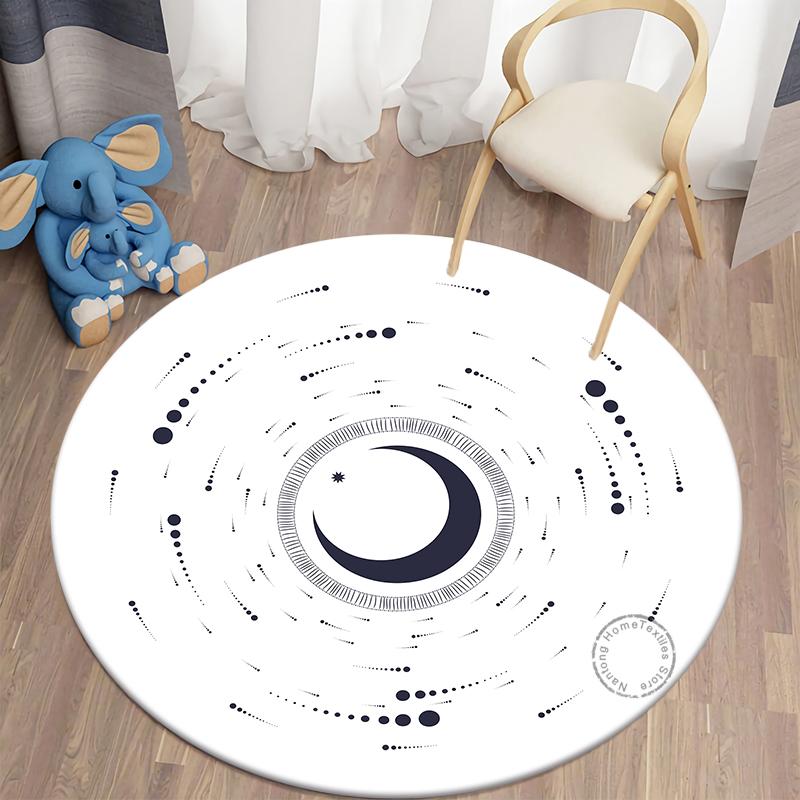 Загадочный круглый ковер, коврики для гостиной, богемный коврик для гостиной, коврик для спальни, ковер для ванной, украшение для дома
