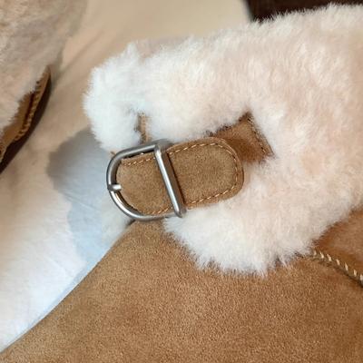 Издание из мягкой кожи~ Женские зимние ботинки 2025 Новая модная повседневная универсальная плюшевая обувь до щиколотки, плюшевая хлопковая обувь