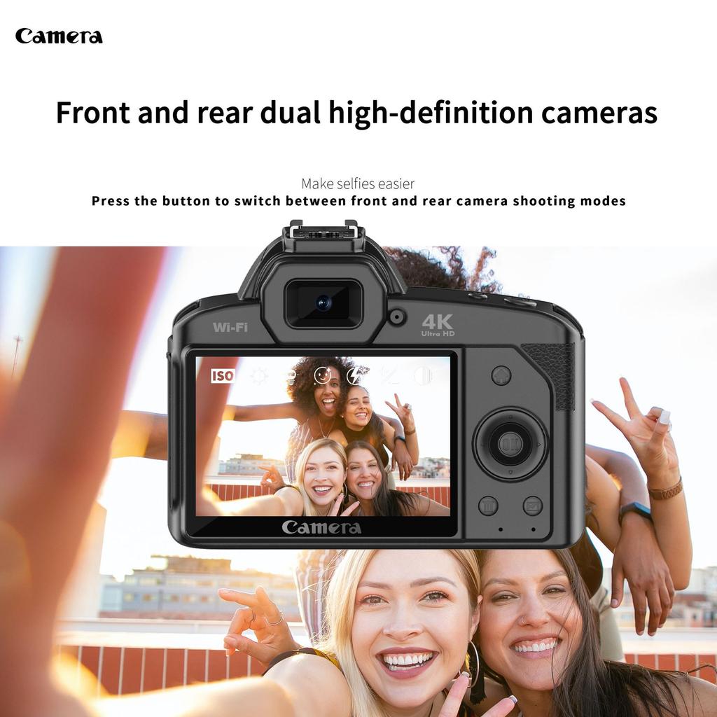 Продукт D5 4k двойная камера высокого разрешения 64 миллиона пикселей Wi-Fi Dslr Cam Beauty Цифровая видеокамера Камера ночного видения
