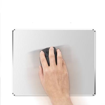 Коврик для мыши из твердого серебристого металла и алюминия, гладкий, магический, ультратонкий, двухсторонний, быстрое и точное управление для Macbook, игровые и офисные аксессуары для MacBook