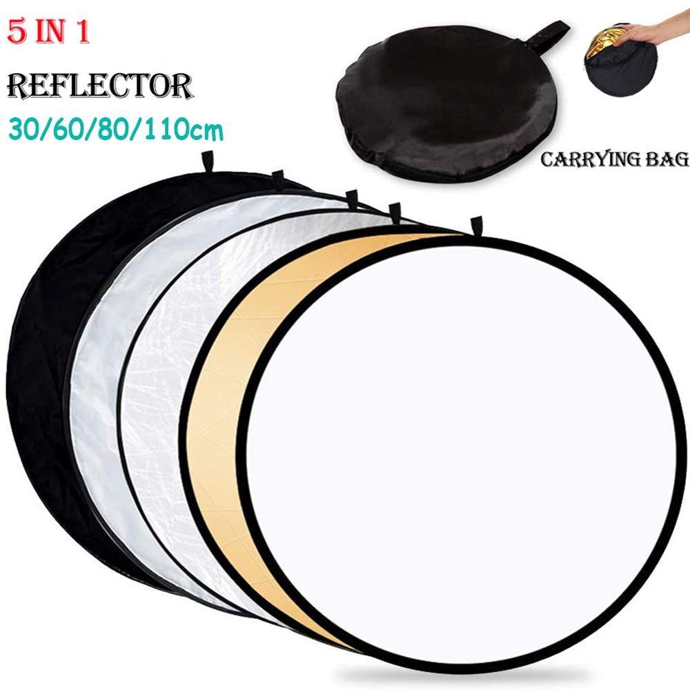 Collapsible 2/5in1 Photography Reflector Portable Polishing Plate New Light Diffuser Photo Studio
