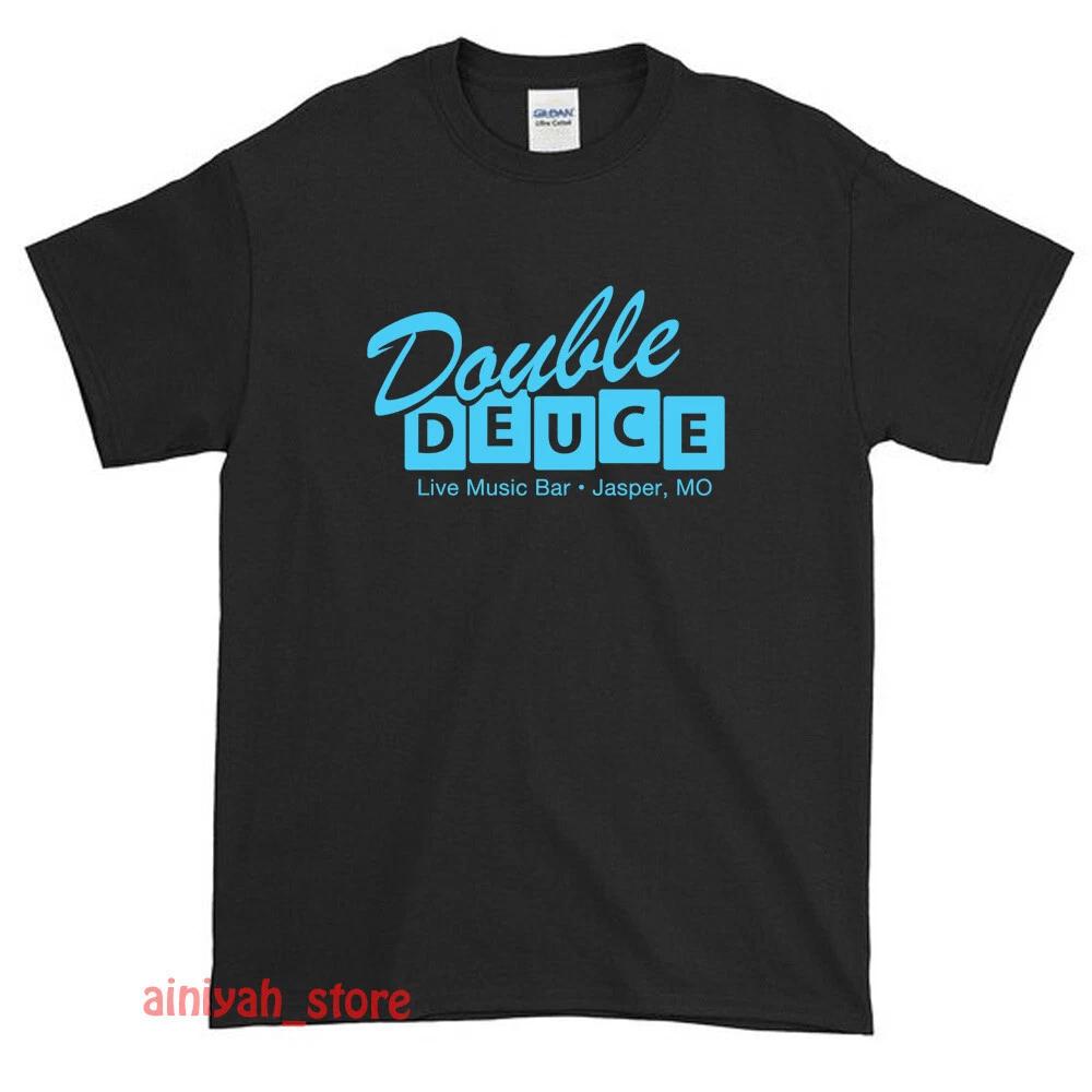 Мужская смешная футболка с логотипом фильма Roadhouse Double Deuce, размер S-XXL, США