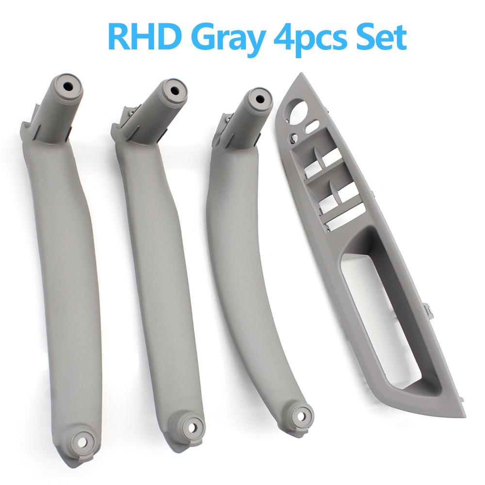 4pcs Set LHD RHD Interior Door Armrest Pull Handle Cover Trim Replacement For BMW X5 X6 E70 E71 E72