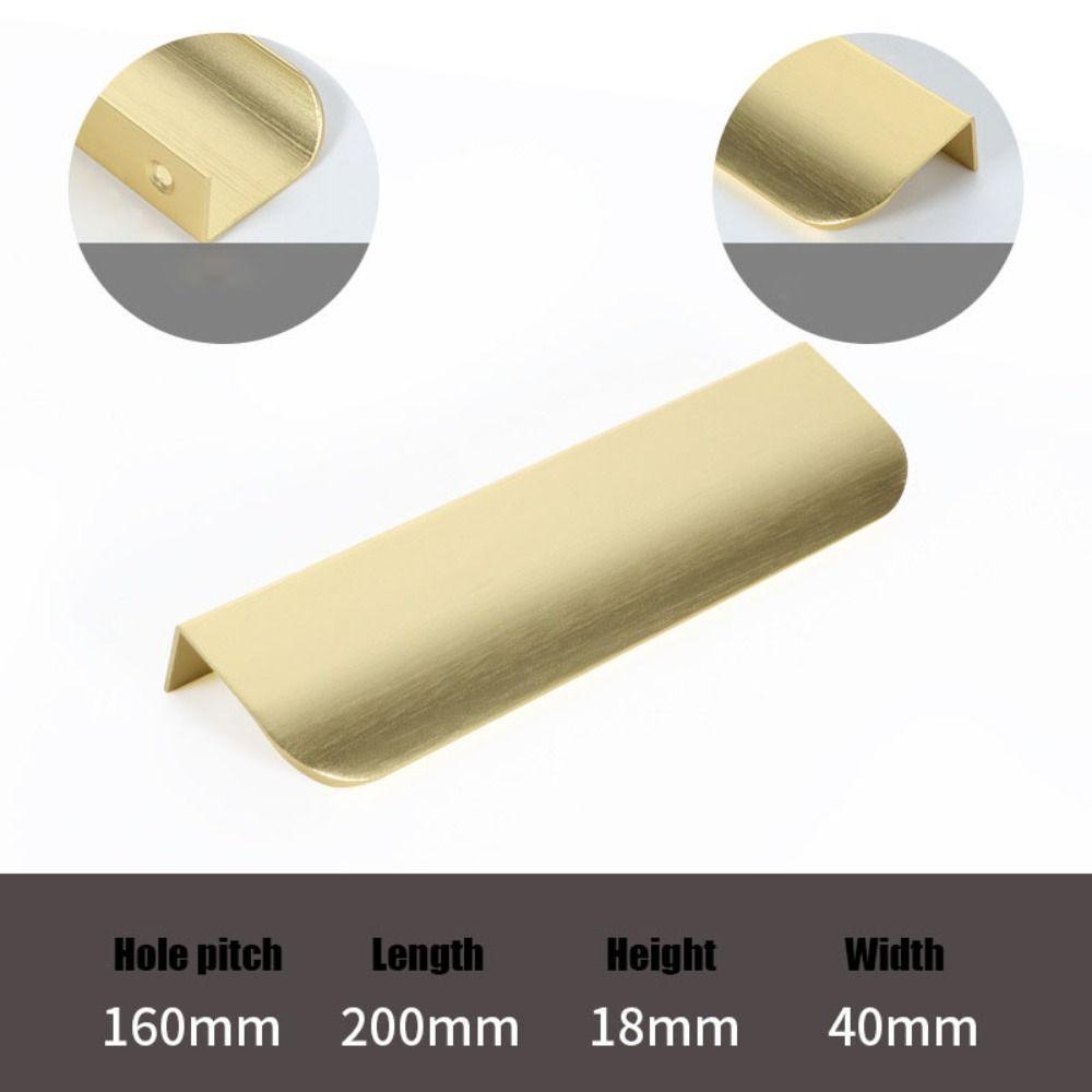 Дверная ручка с двойным отверстием, черная/золотая/серая, для шкафа с длинной ручкой, скрытая ручка для шкафа, для шкафа