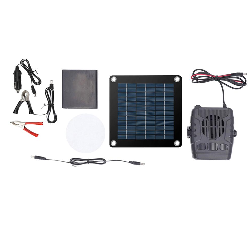 20W Solar Powered Portable Winter Windshield Deicer Drying and Heating 12V 2A Windshield Defogger Window Defroster Heating Fan