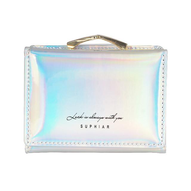 Модный женский короткий маленький кошелек для монет, женский кожаный складной держатель для карт, красочные кошельки для монет MIT