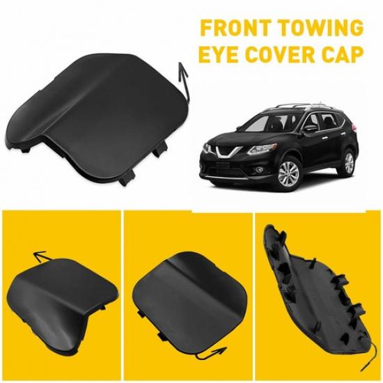 Black Front Bumper Tow Hook Cover For Cap 2014-2016 Nissan Rogue Car Accessories