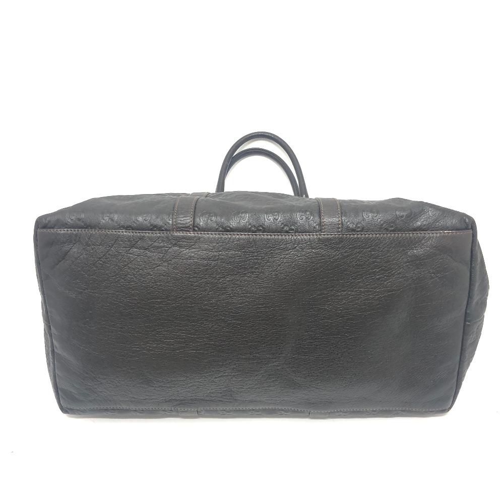 Gucci 201482 Сумка Guccissima Ручная сумка Дорожная сумка Сумка-тоут Кожа Коричневый