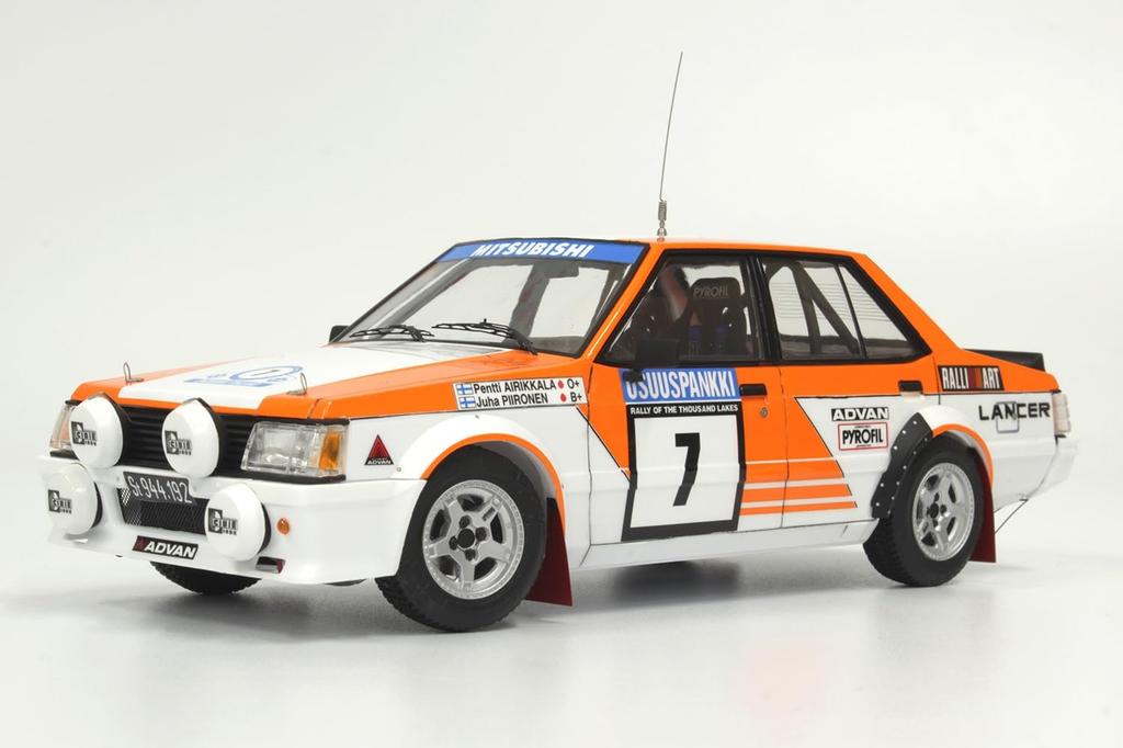 Platz/NuNu 1/24 Racing Series Mitsubishi Lancer Turbo 1982 1000 Lakes Rally Plastic Model Kit PN24018 (Car)