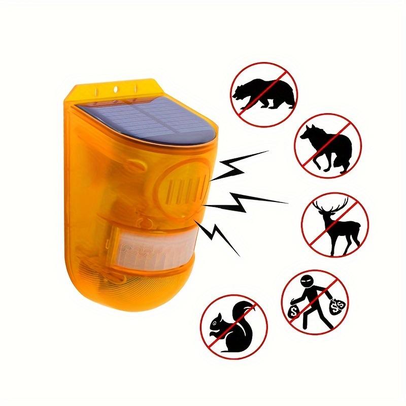 1 шт. Солнечный звуковой свет с датчиком движения, сигнализация, громкость 129 дБ, светодиодный мигающий для дома, амбара, двора, безопасности фермы, современная система сигнализации