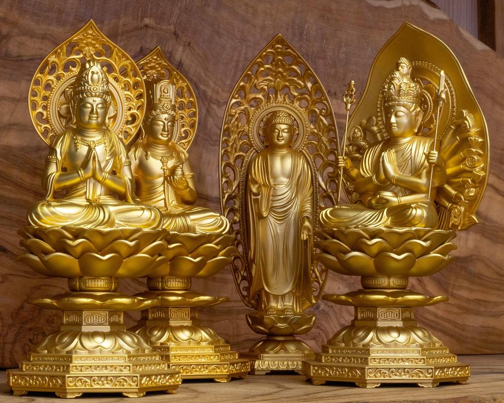 Buddha Statue Amida Nyorai Standing Statue 15cm Buddhist Hideun Makita Original In the Year of the Dog and Twelve Zodiac Guardian Zodiac Zodiac