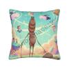 Cartoon Marcus The Worm Pillow Cover  Novelty Pillow Case For Couch Sofa Bedroom Comfy Cushion Cover Birthday Gift