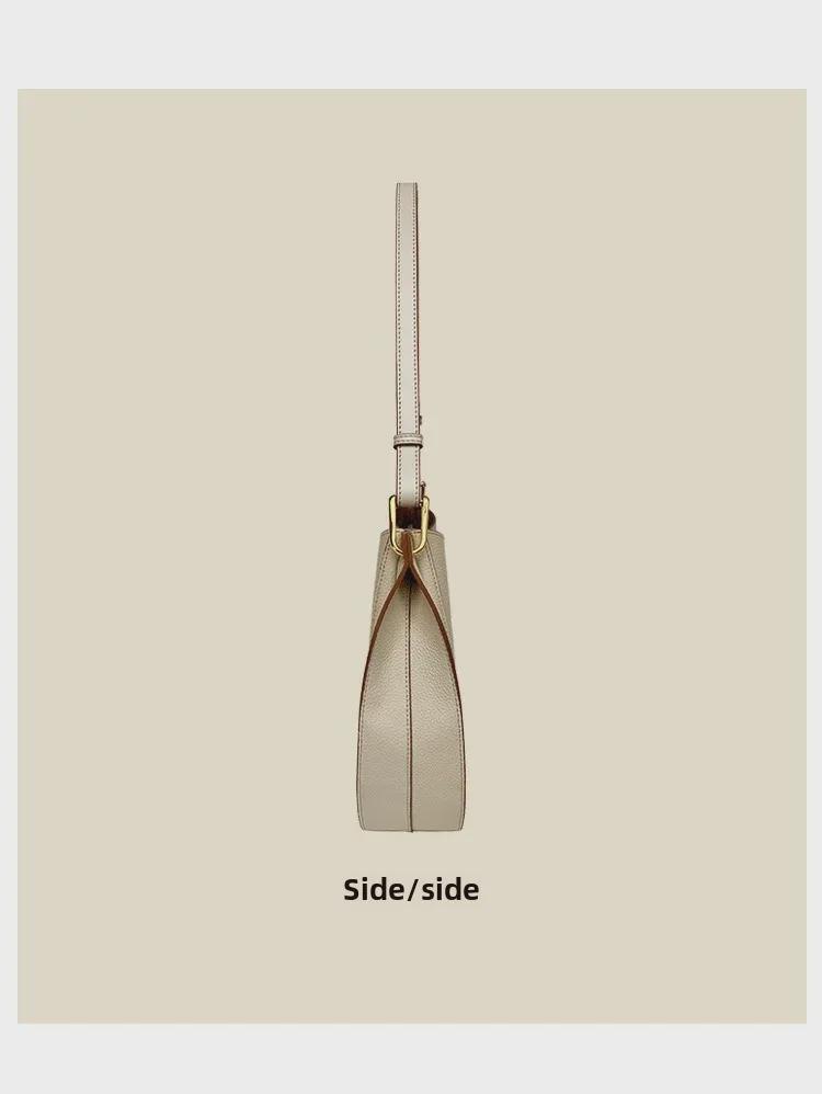 Весна 2025 года, роскошная женская сумка-седло из мягкой кожи — модная, вместительная, через плечо и через плечо