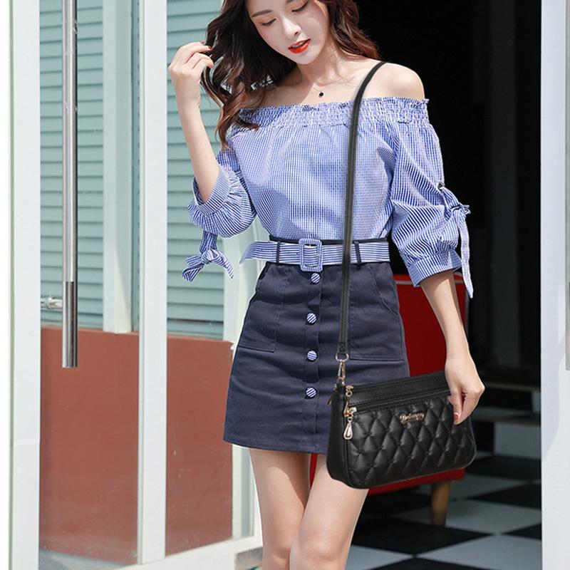 Pretty Embroidery Sling Bag Women Multiple Pockets and Large Capacity Shoulder Bag Fashion Women Bag