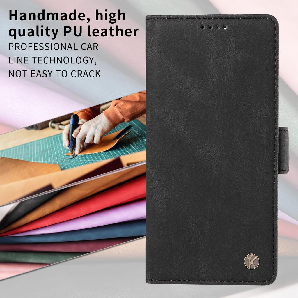 For Motorola Moto G86 5G Leather Case YIKATU YK-005 Skin-touch Feeling Wallet Phone Cover