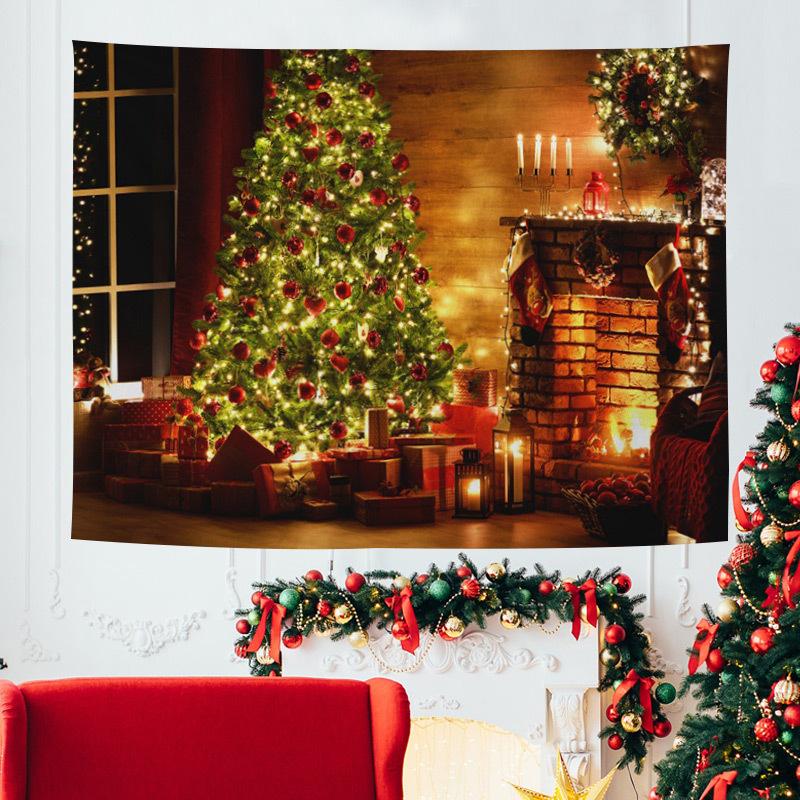 Рождественский гобелен в европейском и американском стиле, украшение для дома, Рождественская ткань для спальни, фоновой ткани
