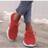 New Women's Shoes Shallow Mouth Thick Sole Spring and Autumn Breathable Fly-woven Soft Sole Comfortable Sports and Leisure Shoes