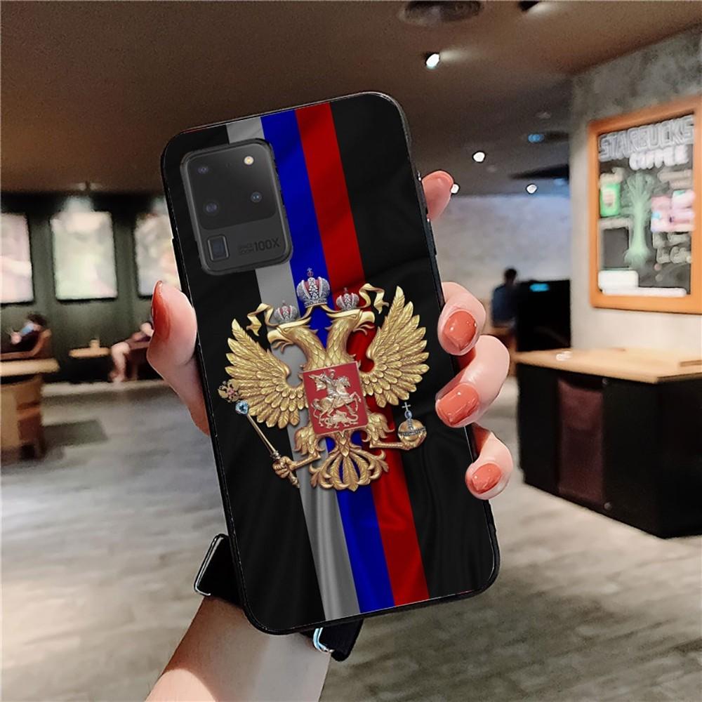 Чехол для телефона с гербом России, орлом и флагом для Samsung S 9 10 20 21 22 23 30 23plus lite Ultra FE S10lite Fundas