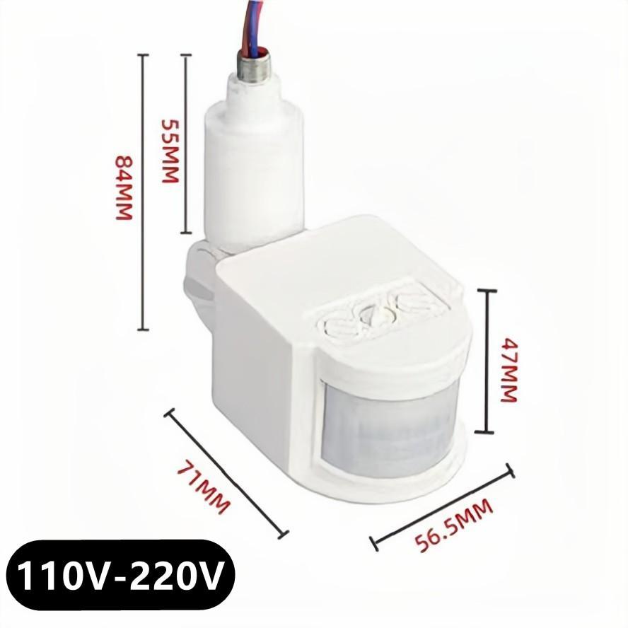 12 В датчик движения 220 В/110 В PIR детектор движения автоматический инфракрасный настенный таймер уличный 24 В светодиодный датчик движения выключатель света