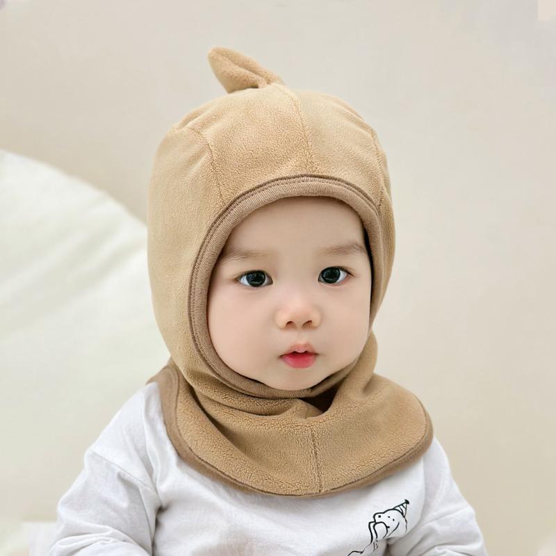 Детская шапка шарф комплект флисовые теплые шапки для малышей зимние детские шапки для защиты ушей для холодной погоды детские шапки-балаклавы