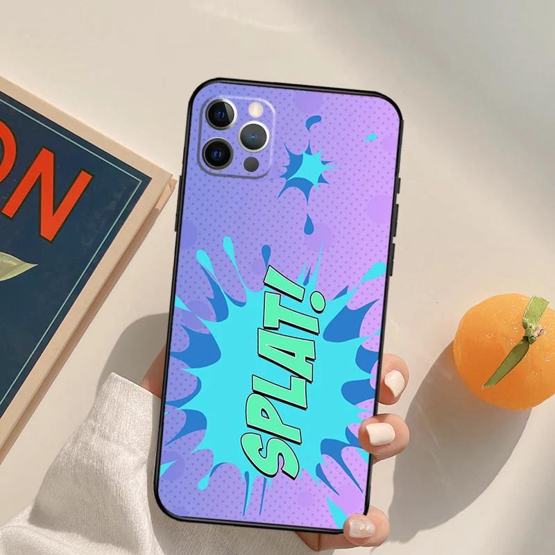 Чехол для мобильного телефона iPhone14 Comic Speech Foam Prosperity Чехол для мобильного телефона Цвет волос Покраска Anti-Drop Для Anti-Drop