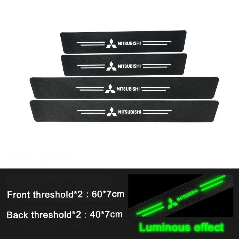 Светящиеся наклейки на пороги автомобиля для Mitsubishi Lancer 9 ASX L200 Colt Pajero Outlander Eclipse Mirage YG2