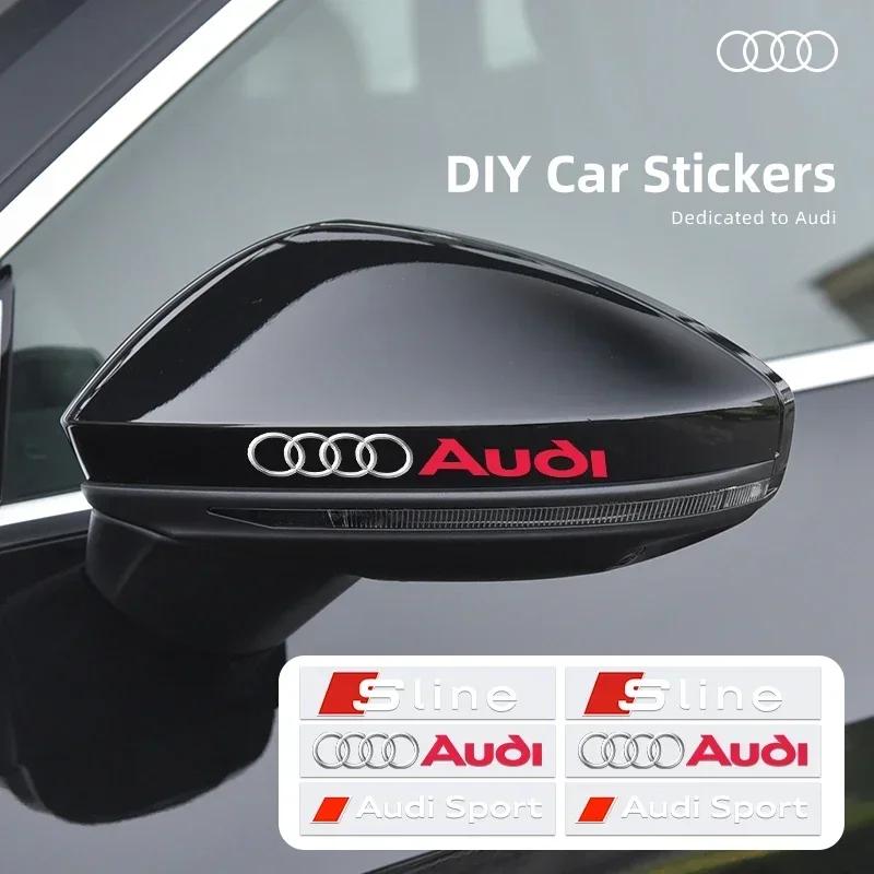 Автомобильные наклейки для tt RS Sport Sline TT A1 A2 A3 A4 A5 A6 A7 A8 8P B6 B7 TT Q3 Q5 Q7 1.8T 2.0T Виниловые наклейки на кузов Стайлинг автомобиля
