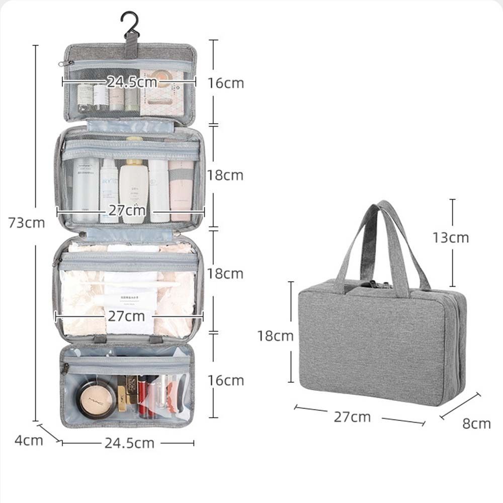 Bag Wash Pouch Hanging Zipper Storage Bags Makeup Bags Folded Cosmetic Bags Storage Toiletry Bag