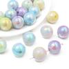 Acrylic Beads Colorful Round Beads for DIY Necklace Bracelet Earring Jewelry Making