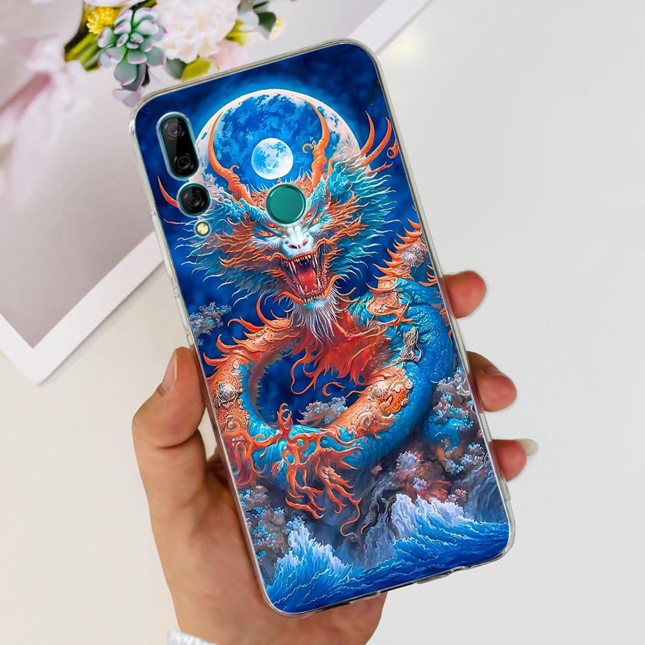 Чехол для Huawei Y9 Prime 2019 STK-L21 STK-L22 Новый модный окрашенный чехол Прозрачный силиконовый чехол для чехла телефона Huawei Y9 Prime 2019