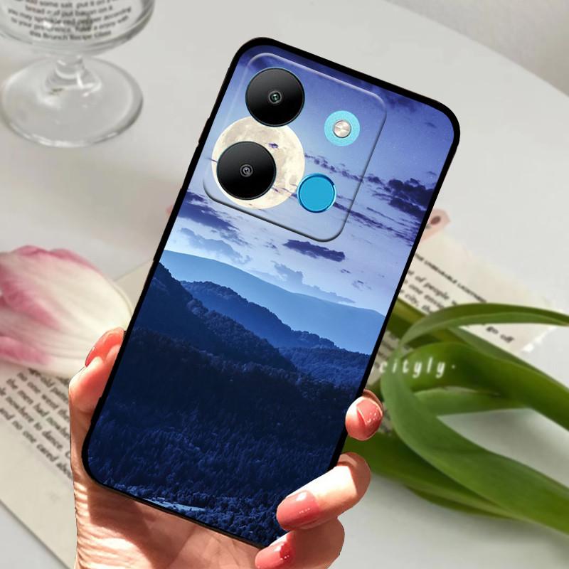 Для Infinix Smart 7 Чехол Роскошный Силиконовый ТПУ Мягкий Телефон Черный Чехол Чехлы Для Infinix Smart7 X6515 Funda Защитный Coque Capa