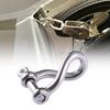 2Pcs Twisted Shackle Screw Pin Rustproof 5/32" Screw Pin Shackle for Sailing Marine Grade Stainless Steel Twist Shackle