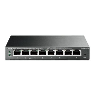 Коммутационный концентратор PoE Giga 8 портов PoE Auto 5 лет гарантии TP-Link MDI/MDI-X TL-SG108PE