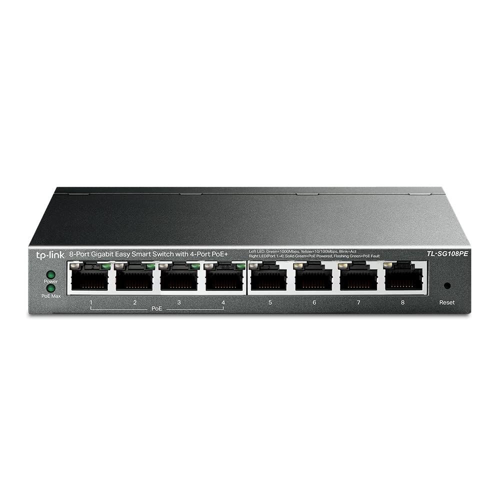 Switching Hub PoE Giga 8 Port PoE Auto 5 Year Warranty TP-Link MDI/MDI-X TL-SG108PE