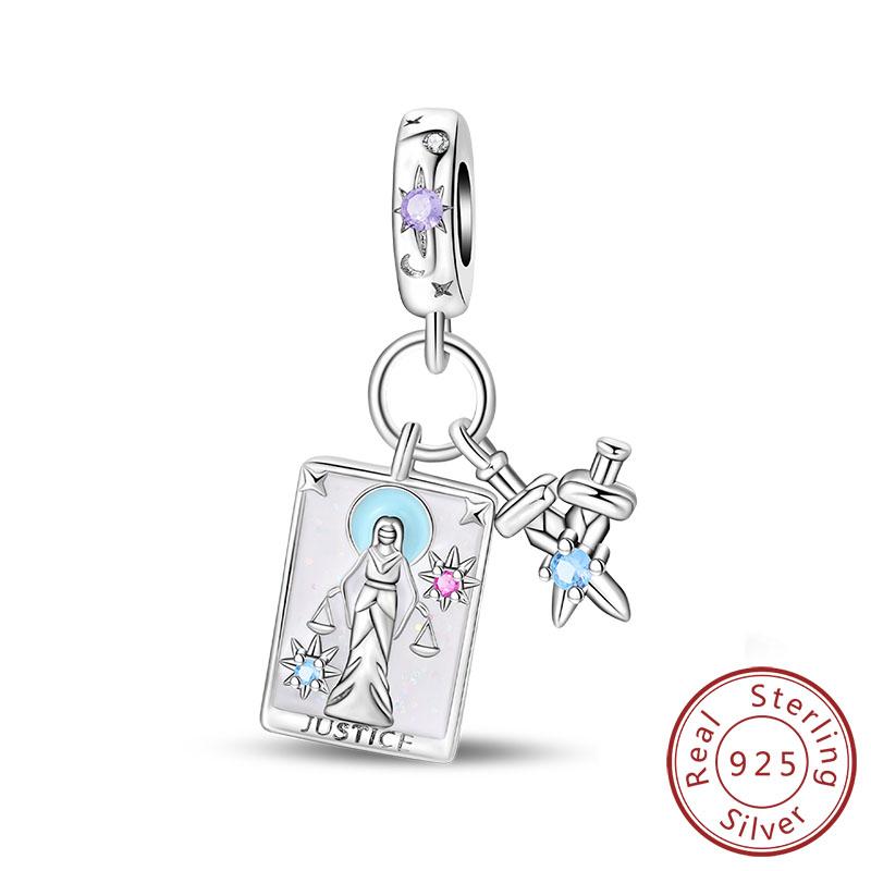 Новые Медные Шармы Подвески Солнце Луна Звезды Магия Таро Шармы Подходят для Оригинальных Браслетов Женские Изысканные Ювелирные Изделия Подарки