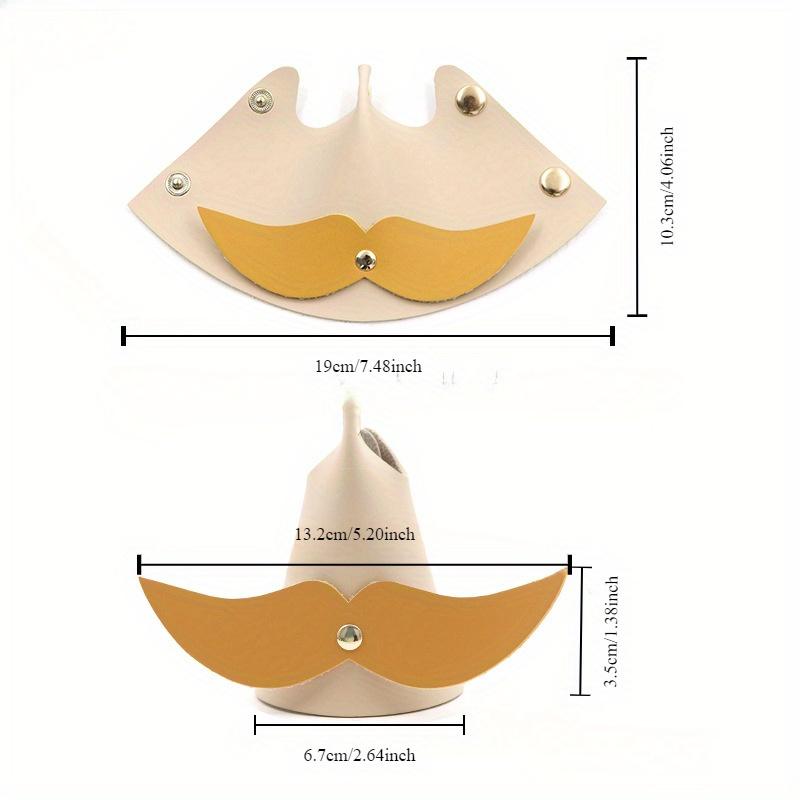 1 шт. Креативный съемный держатель для очков с бородой, забавные маленькие украшения для офиса, стойка для ювелирных изделий из искусственной кожи