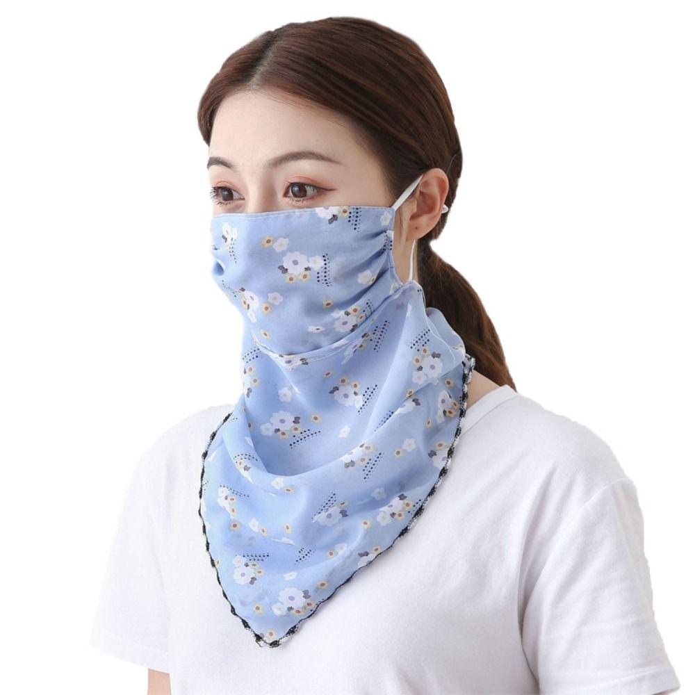 Breathable Full Face Mask Windproof Dustproof Neck Gaiter Summer Balaclava  Hiking Cycling