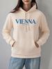 Vienna Austria Prints Hoodie Women Autumn Winter Fleece Warm Pullovers Comfortable Casual Sweatshirt Basics Pocket Woman Clothes