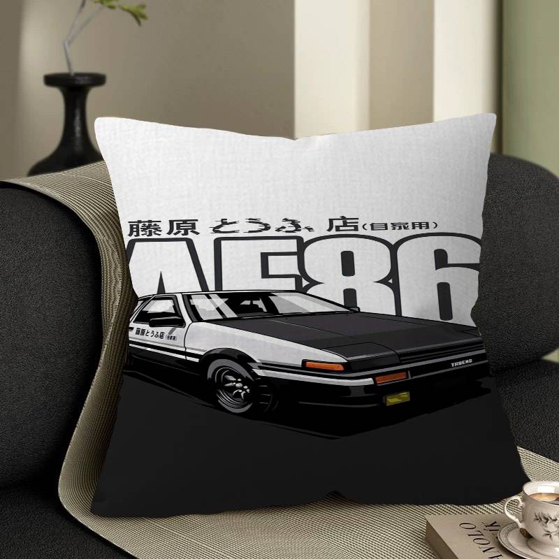 Initial D AE JDM CAR Персонализированная наволочка Детская спальня Декор для дикой вечеринки Наволочка для ребенка Подарок на День рождения