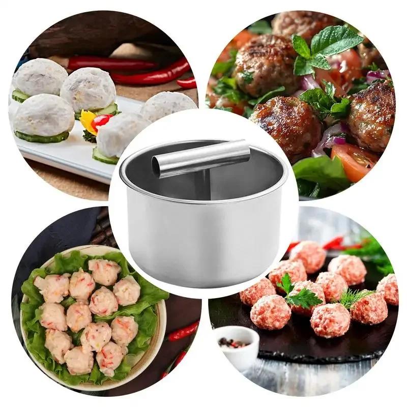 New Multi-functional Press Meatball Maker Stainless Steel Meatball Maker Meat Balls Manual Maker Tool Household Kitchen Mold