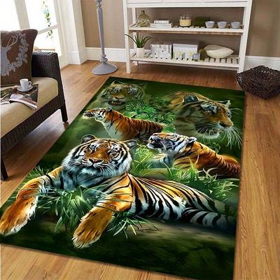 3D Ковер с мультяшным животным Тигром мечты для дома, гостиной, спальни, под диван, придверный коврик, декор, коврик для детской игровой зоны, нескользящий коврик для пола