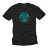 Arc Reactor Movie Theme Mens T-Shirt Kids Superhero Iron Childrens Black
