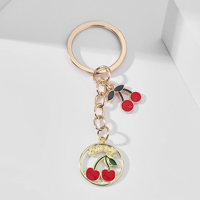Брелок для ключей Creative Alloy Dropping Fruit Cartoon - корейский брелок для ключей от машины и сумки