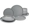 Сервиз CreaTable Uno серый, 12 шт (23583)