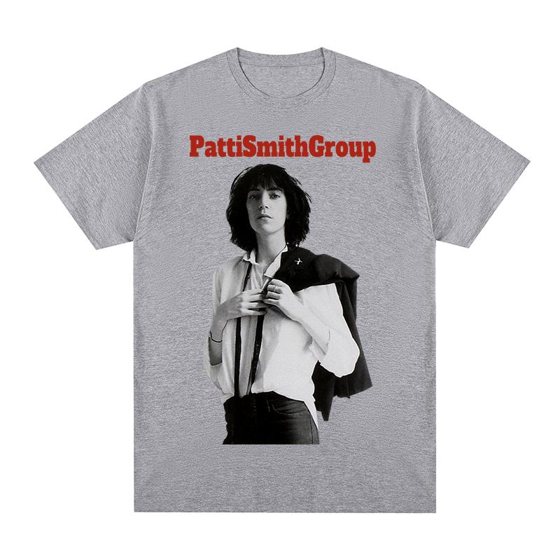 Patti Smith Group Vintage Tshirt European American Y2k Cotton Men T shirt New Tee Tshirt Womens Tops