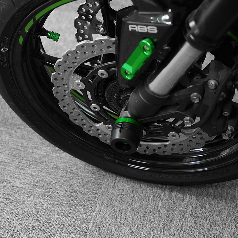 Для KAWASAKI Z900 Z650 Z800 ZX6R VERSYS650 NINJA1000 Z1000SX Z1000 R мотоциклетная вилка переднего моста, защита от столкновений, слайдер, колесо