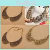 Artisanal Alloy Hollow Out Necklace With Waterwave Chain For Vintage Fashion Lovers
