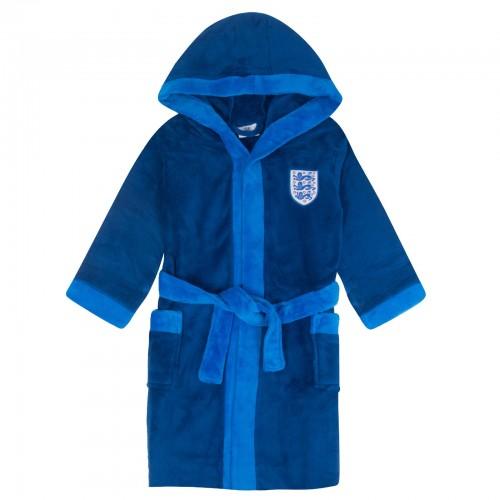 England Boys Crest Fleece Dressing Gown